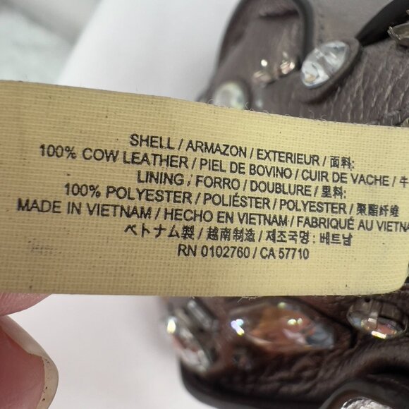 Kate Spade New York Metallic Leather Satchel with Crystal Embellishments - Picture 14 of 15